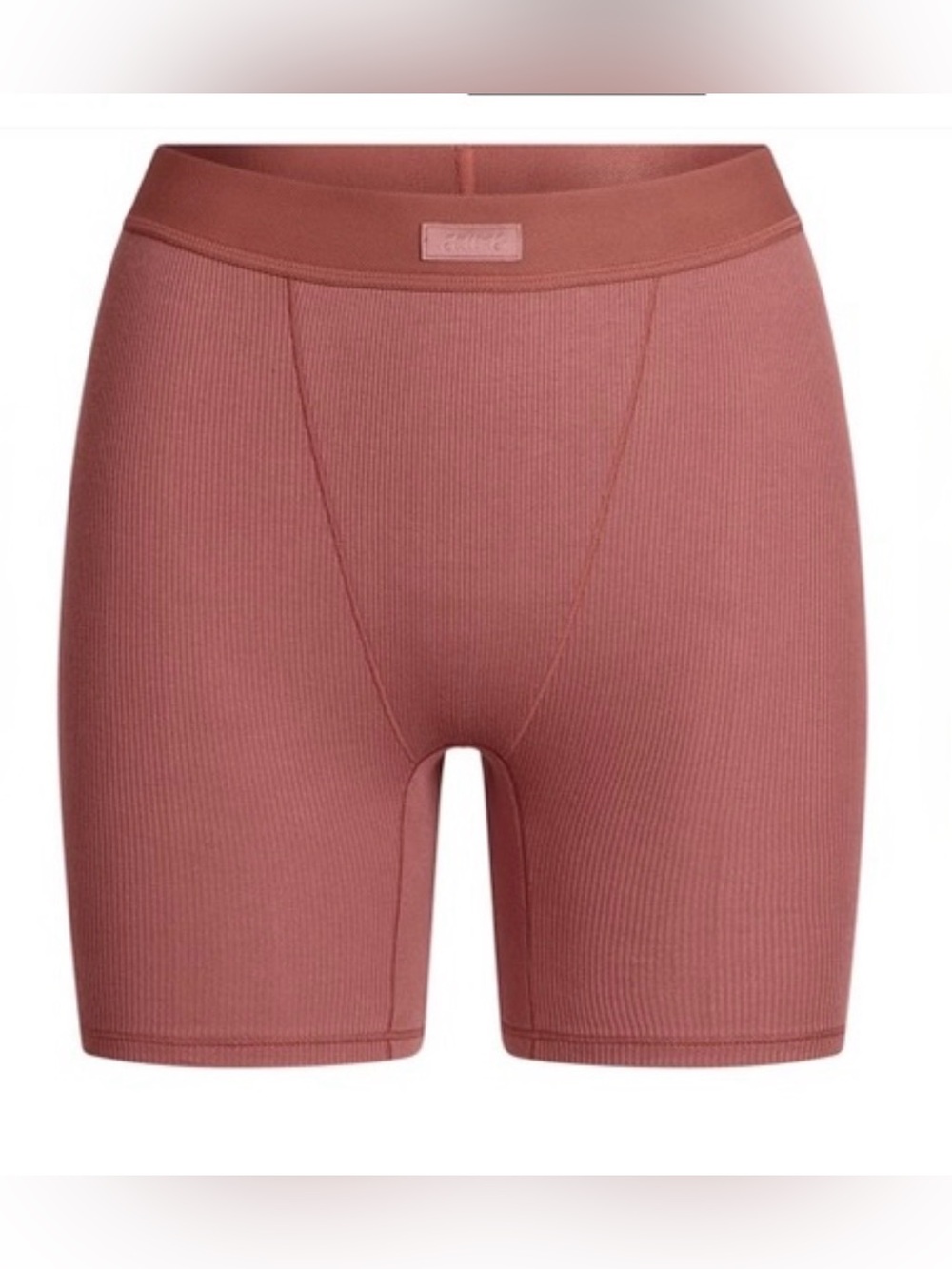 🌹SKIMS Cotton Rib Boxer | Redwood | XL | NWT 🏷️